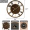 Sorbus Wooden Modern Wall Clock - Large 24-Inch Wall Clock - Battery Operated Analog for Living Room and Kitchen Décor